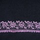 MARGO BLACK, hand-embroidered 100% cashmere pashmina stole
