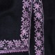 MARGO ZWART, met de hand geborduurde 100% kasjmier pashmina stola