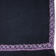 MARGO ZWART, met de hand geborduurde 100% kasjmier pashmina stola