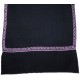 MARGO BLACK, hand-embroidered 100% cashmere pashmina stole