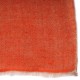 Echte Omkeerbare Pashmina 100% cashmere Oranje/Natuurlijk Beige