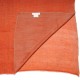 Echte Omkeerbare Pashmina 100% cashmere Oranje/Natuurlijk Beige