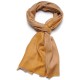 Echte Omkeerbare Pashmina 100% cashmere Geel / Natuurlijk Beige