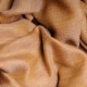 Véritable Pashmina réversible 100% cachemire Jaune / Beige naturel