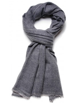 NATURAL 2 CHARCOAL, 100% cashmere stole