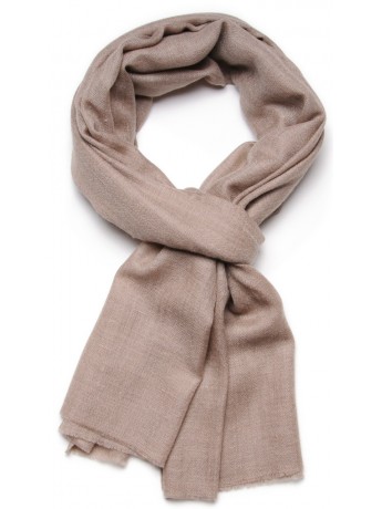 Vera pashmina 100% cashmere Stola Beige naturale