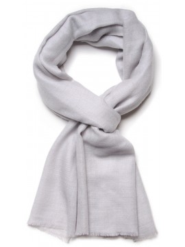 Echte Parelgrijze Pashmina - 100% cashmere Stola