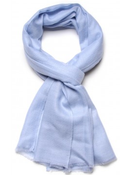 Genuine light blue pashmina 100% cashmere