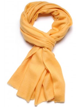 Pashmina  Jaune tournesol - Étole 100% cachemire