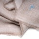 Genuine pashmina shawl 100% cashmere natural light beige big size