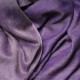 Véritable Pashmina réversible 100% cachemire Violet / Beige naturel