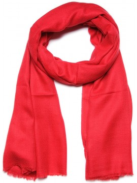 Echte Tango Rood Pashmina sjaal - 100% handgeweven cashmere