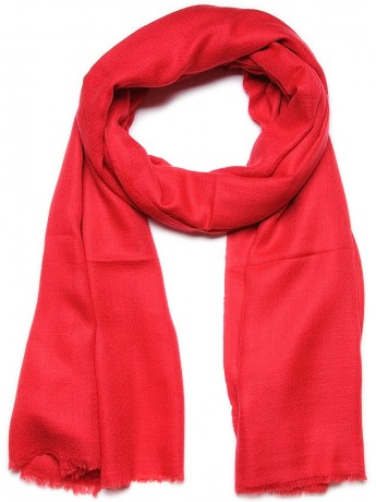 Véritable Pashmina 100% cachemire Rouge tango Grand modèle