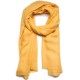 Véritable Pashmina 100% cachemire Jaune tournesol Grand modèle