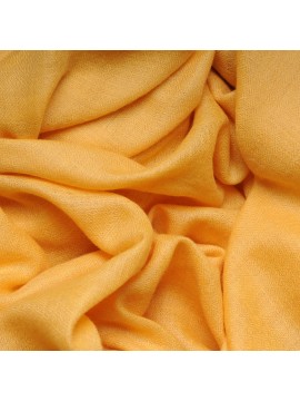 Véritable Pashmina 100% cachemire Jaune tournesol Grand modèle