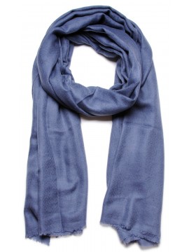 Echte Leigrijze Pashmina sjaal - 100% handgeweven cashmere