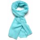 Véritable Pashmina 100% cachemire Bleu Aqua Grand modèle