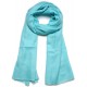 Véritable Pashmina 100% cachemire Bleu Aqua Grand modèle