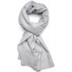 Vera Pashmina 100% cashmere Scialle Perla grigia