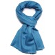 Echte Pashmina 100% cashmere Eend Blauw Groot