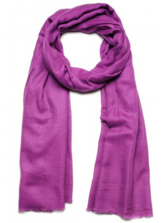 Echte Pashmina Schal Amethyst lila 100% Handgewebter Kaschmir