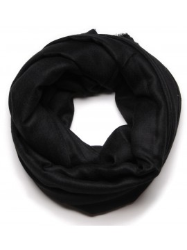 Genuine handwoven cashmere pashmina XXL scarf black