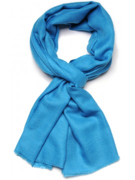 Handwoven cashmere pashmina Stole Turquoise blue