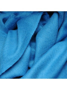 Vera pashmina 100% cashmere Stola Blu turquese