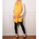 Pashmina Genuina 100% Cachemir Amarillo Girasol Grande