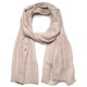 Echte 100% cashmere Pashmina Light Beige natuurlijke ongeverfde sjaal maat (1m x 2m)