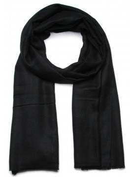 Echte Zwarte Pashmina sjaal - 100% handgeweven cashmere