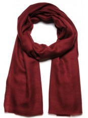 Echte Pashmina Schal Ziegelrot 100% Handgewebter Kaschmir