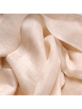 Echte Pashmina Stola natürliches Creme 100% Handgewebter Kaschmir