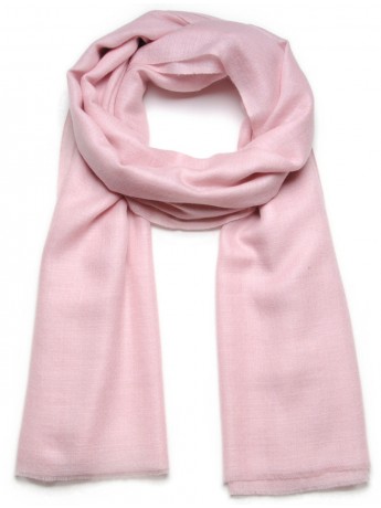 Genuine pashmina shawl 100% cashmere light pink big size