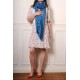 Genuine pashmina shawl 100% cashmere teal blue big size