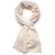 Genuine natural ivory handwoven cashmere pashmina stole