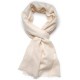 Vera pashmina 100% cashmere Stola Ecru naturale