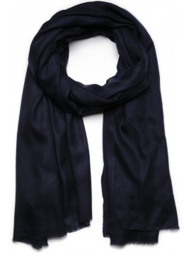 Vera Pashmina 100% cashmere Scialle Blu notte