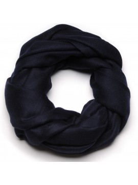 Echte Pashmina 100% cashmere XXL Middernachtblauw