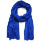 Echte Kobaltblauwe Pashmina sjaal - 100% handgeweven cashmere