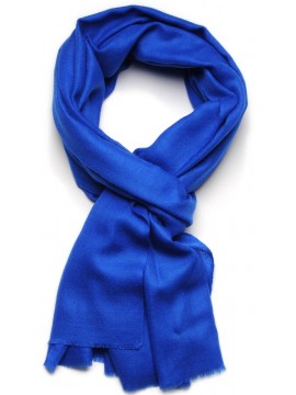 Genuine cobalt blue pashmina 100% cashmere