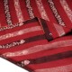 EUGENIE RED, real pashmina 100% cashmere natural with full handmade embroideries