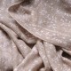 JULIA LIGHT BEIGE, real pashmina 100% cashmere natural with full handmade embroideries