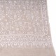 JULIA LIGHT BEIGE, real pashmina 100% cashmere natural with full handmade embroideries
