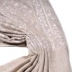 JULIA LIGHT BEIGE, real pashmina 100% cashmere natural with full handmade embroideries