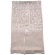 JULIA LIGHT BEIGE, real pashmina 100% cashmere natural with full handmade embroideries