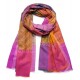 Genuine pashmina shawl 100% cashmere multicolored with full reversible embroideries 