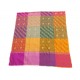 Genuine pashmina shawl 100% cashmere multicolored with full reversible embroideries 