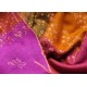 Genuine pashmina shawl 100% cashmere multicolored with full reversible embroideries 