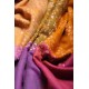 Genuine pashmina shawl 100% cashmere multicolored with full reversible embroideries 